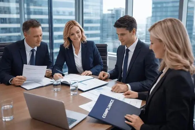 محامو الامتثال المؤسسي في شركة النسور يقدمون المشورة للشركات في بغداد، العراق